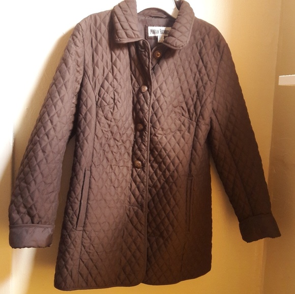 Brown quilted jacket - Picture 1 of 2